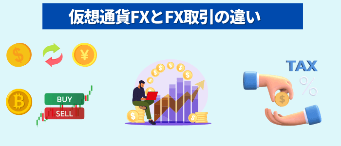 FX取引と仮想通貨FXの違い
